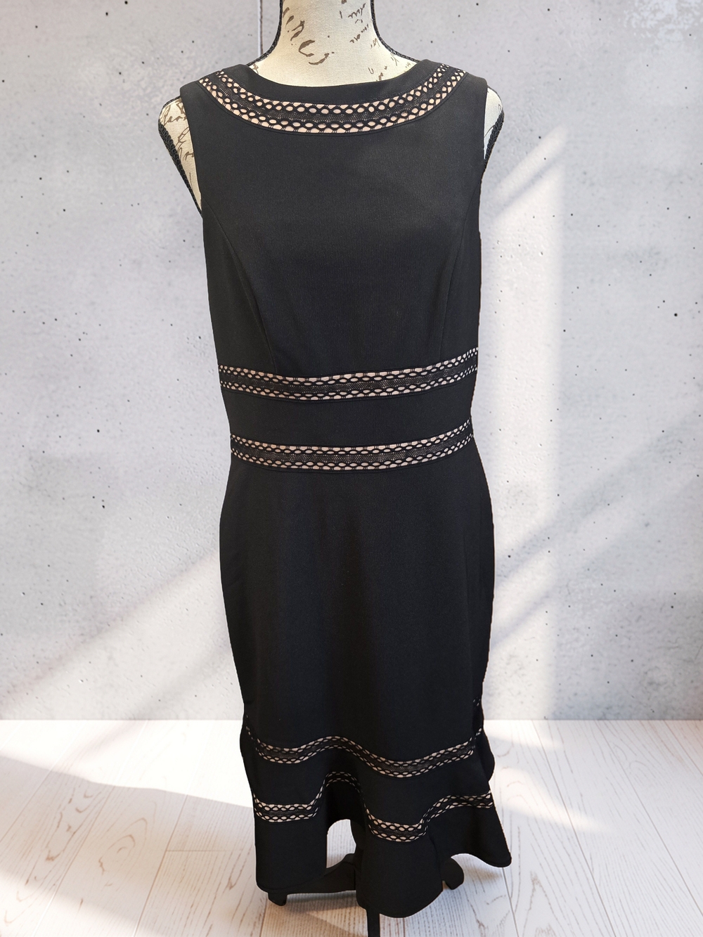 WHBM NWT Sleeveless Dress with Mesh Cutouts Size 10